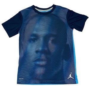 Nike Air Jordan Jumpman Dri-Fit Blue Graphic Tee Top Boy’s Sz L (12-13 Yrs)